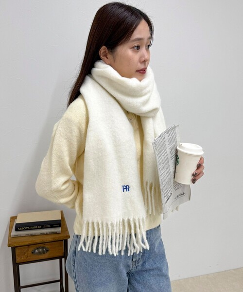 ライトブークレ無地マフラー45（マフラー）｜fredy emue（フレディ