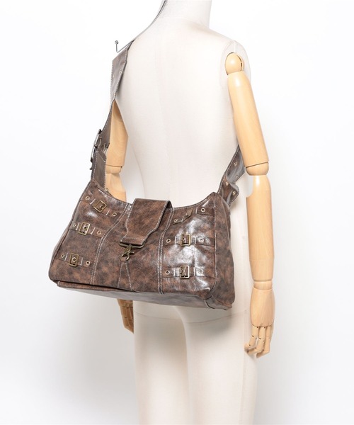 hazyl（ヘイジル）の「antique design shoulderbag / アンティークデザインショルダーバッグ（ショルダーバッグ・レディース・ブラウン系その他・フリー）」の14枚目の写真