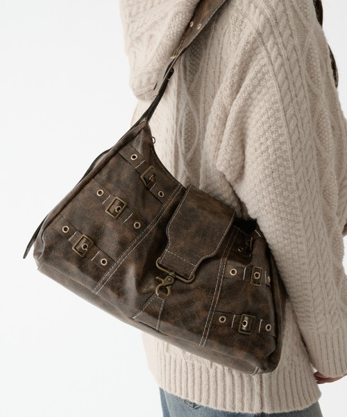 hazyl（ヘイジル）の「antique design shoulderbag / アンティークデザインショルダーバッグ（ショルダーバッグ・レディース・ブラウン系その他・フリー）」の9枚目の写真