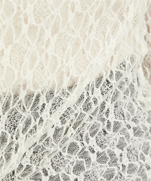 nissen（ニッセン）の「ストレッチレースボトルネックトップス（Tシャツ/カットソー・レディース・ブラウン/アイボリー/ブラック・M/L）」の20枚目の写真