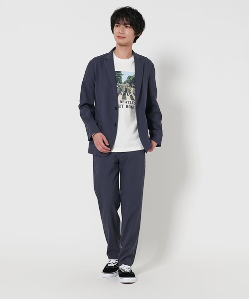 A DAY IN THE LIFE UNITED ARROWS(アデイインザライフユナイテッドアローズ)の「ウールライク 2ボタン ジャケット‐セットアップ対応・吸水速乾‐<A DAY IN THE LIFE>(テーラードジャケット・メンズ・モカ/ネイビー・L/S/M)」の5枚目の写真
