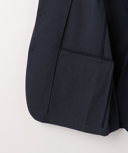 A DAY IN THE LIFE UNITED ARROWS(アデイインザライフユナイテッドアローズ)の「ウールライク 2ボタン ジャケット‐セットアップ対応・吸水速乾‐<A DAY IN THE LIFE>(テーラードジャケット・メンズ・モカ/ネイビー・L/S/M)」の9枚目の写真