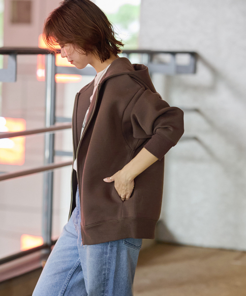 JOURNAL STANDARD relume（ジャーナルスタンダード　レリューム）の「《WEB限定追加2》フーディーブルゾン（パーカー・レディース・ブラウン・FREE）」の22枚目の写真