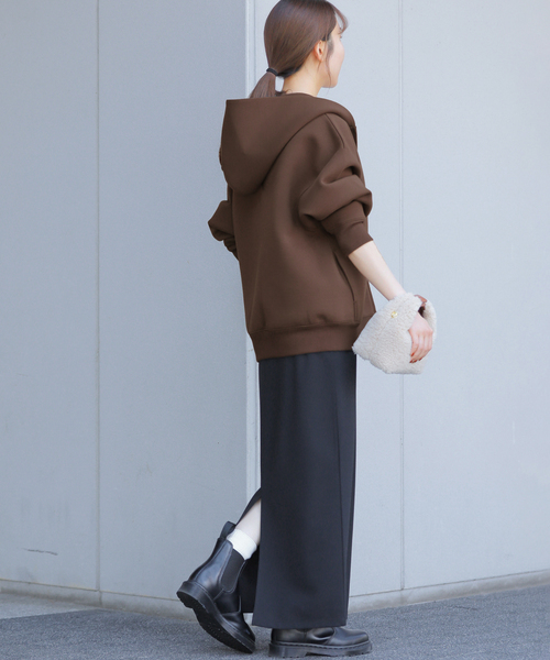 JOURNAL STANDARD relume（ジャーナルスタンダード　レリューム）の「《WEB限定追加2》フーディーブルゾン（パーカー・レディース・ブラウン・FREE）」の19枚目の写真