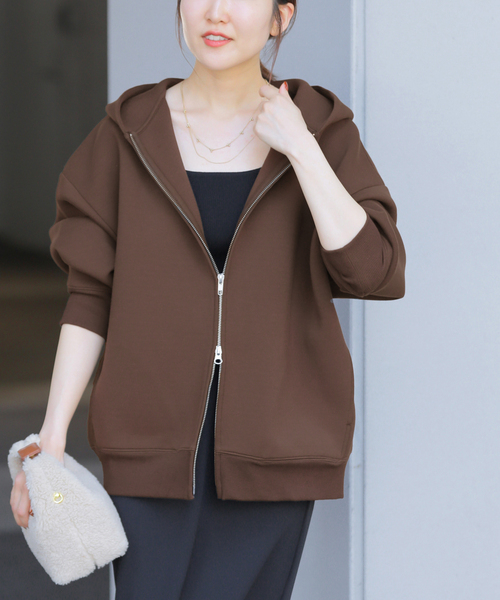 JOURNAL STANDARD relume（ジャーナルスタンダード　レリューム）の「《WEB限定追加2》フーディーブルゾン（パーカー・レディース・ブラウン・FREE）」の21枚目の写真