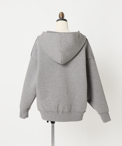 JOURNAL STANDARD relume（ジャーナルスタンダード　レリューム）の「《WEB限定追加2》フーディーブルゾン（パーカー・レディース・ブラウン・FREE）」の3枚目の写真