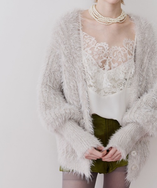 LA BELLE ETUDE（ラベルエチュード）の「モチーフレース×サテンキャミ（キャミソール・レディース・ホワイト/ブラック/その他・FREE）」の21枚目の写真