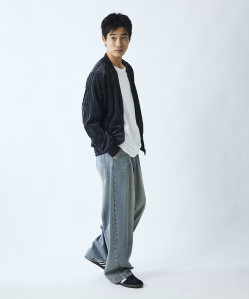 FREAK'S STORE(フリークスストア)の「限定展開 adidas/アディダス SST Adicolor Velour Track Top(ブルゾン・メンズ・ブラック/ネイビー・LARGE/XX-LARGE/X-LARGE/MEDIUM)」の17枚目の写真