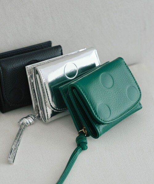 別注】＜perche＞三つ折り ドット ウォレット / 財布（財布）｜perche