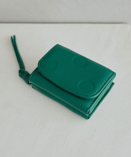 perche ブルードット 三つ折り財布 別注】＜perche＞三つ折り ドット ウォレット / 財布（財布）｜perche