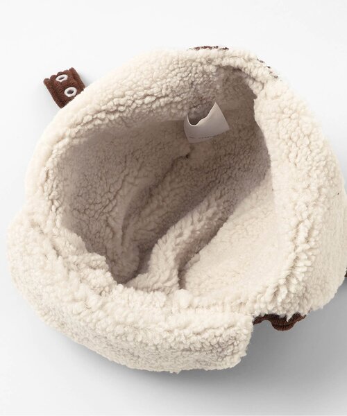 BREEZE（ブリーズ）の「Bpop アニマルフライトキャップ（キャップ・キッズ・アイボリー/ブラウン・46/48）」の7枚目の写真