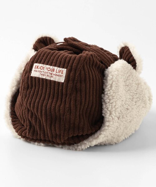 BREEZE（ブリーズ）の「Bpop アニマルフライトキャップ（キャップ・キッズ・アイボリー/ブラウン・46/48）」の13枚目の写真