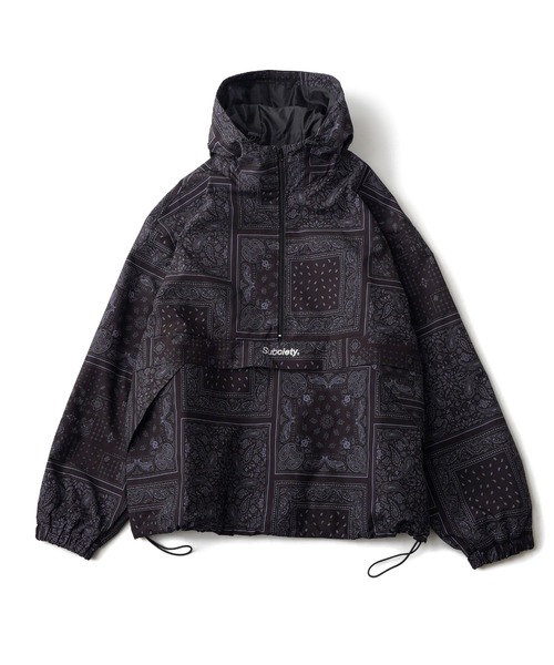 Subciety（サブサエティ）の「Anorak parka（ナイロンジャケット・メンズ・カモフラージュ/ブラック系その他/ブラック・MEDIUM/SMALL/X-LARGE/LARGE）」の5枚目の写真