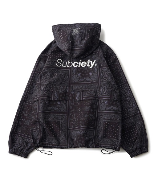 Subciety（サブサエティ）の「Anorak parka（ナイロンジャケット・メンズ・カモフラージュ/ブラック系その他/ブラック・MEDIUM/SMALL/X-LARGE/LARGE）」の6枚目の写真