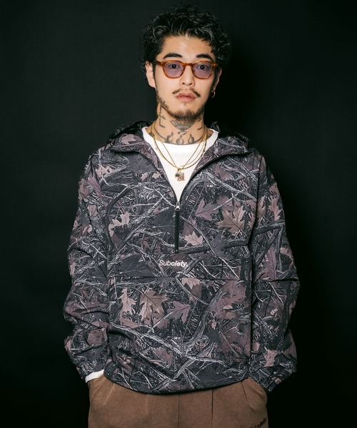 Subciety（サブサエティ）の「Anorak parka（ナイロンジャケット・メンズ・カモフラージュ/ブラック系その他/ブラック・MEDIUM/SMALL/X-LARGE/LARGE）」の20枚目の写真