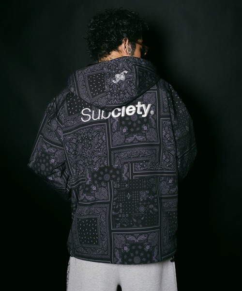 Subciety（サブサエティ）の「Anorak parka（ナイロンジャケット・メンズ・カモフラージュ/ブラック系その他/ブラック・MEDIUM/SMALL/X-LARGE/LARGE）」の12枚目の写真