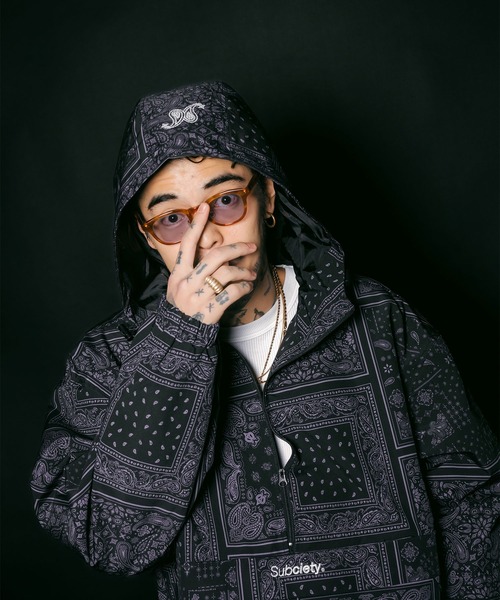 Subciety（サブサエティ）の「Anorak parka（ナイロンジャケット・メンズ・カモフラージュ/ブラック系その他/ブラック・MEDIUM/SMALL/X-LARGE/LARGE）」の13枚目の写真
