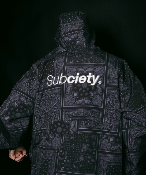 Subciety（サブサエティ）の「Anorak parka（ナイロンジャケット・メンズ・カモフラージュ/ブラック系その他/ブラック・MEDIUM/SMALL/X-LARGE/LARGE）」の14枚目の写真