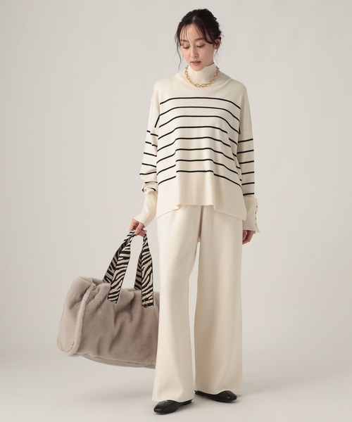 Elura（エルーラ）の「ミンクライクファートートL/607564（トートバッグ・レディース・ブラウン/グレー・FREE）」の6枚目の写真