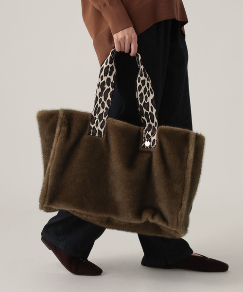 セール】ミンクライクファートートL/607564（トートバッグ）｜Elura