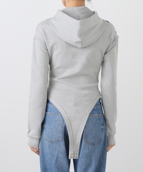 OPEN Yy(オープンワイワイ)の「【Geek Office / ギークオフィス】OPEN YY Knitted HOODYSUIT(Tシャツ/カットソー・レディース・チャコールグレー/ブルー・SMALL)」の14枚目の写真