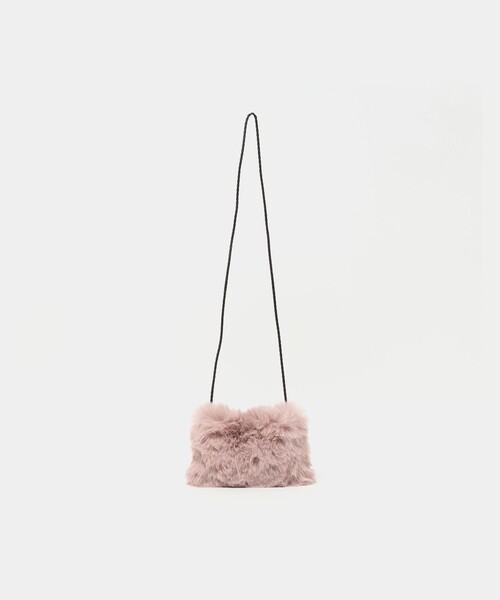 green label relaxing（グリーンレーベルリラクシング）の「フェイクファー ポシェット（ショルダーバッグ・キッズ・オフホワイト/グレー系/ピンク・FREE）」の9枚目の写真