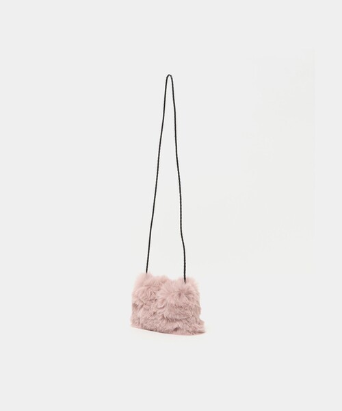 green label relaxing（グリーンレーベルリラクシング）の「フェイクファー ポシェット（ショルダーバッグ・キッズ・オフホワイト/グレー系/ピンク・FREE）」の10枚目の写真