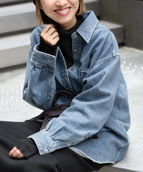 FRAMeWORK（フレームワーク）の「コットンシルクMixタートルネック（Tシャツ/カットソー・レディース・ホワイト/ブラック・FREE）」の6枚目の写真