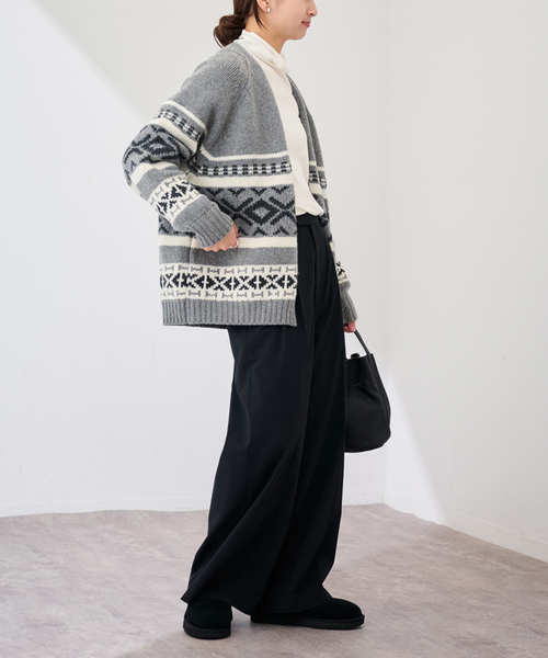 FRAMeWORK（フレームワーク）の「コットンシルクMixタートルネック（Tシャツ/カットソー・レディース・ホワイト/ブラック・FREE）」の8枚目の写真