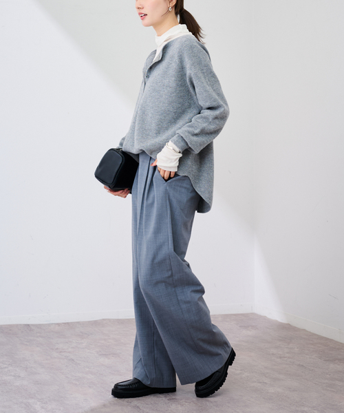 FRAMeWORK（フレームワーク）の「コットンシルクMixタートルネック（Tシャツ/カットソー・レディース・ホワイト/ブラック・FREE）」の12枚目の写真