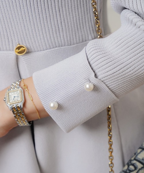 完売品 フラワー襟付きニットワンピース le reve vaniller フラワー 襟付き ニット ワンピース le reve vaniller（ワンピース