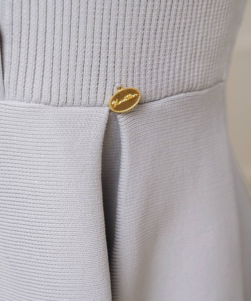 フラワー 襟付き ニット ワンピース le reve vaniller