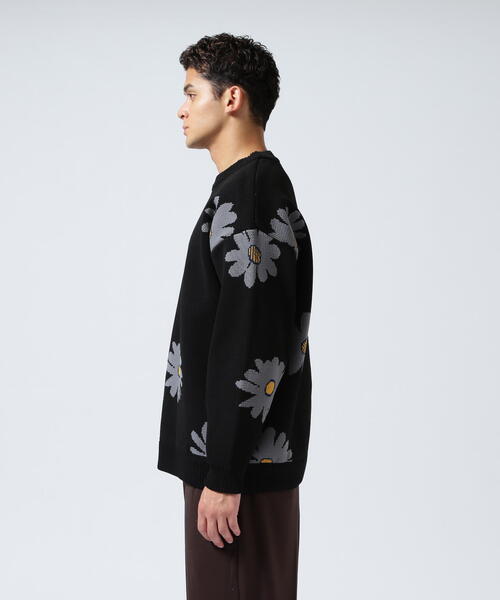 BEAVER(ビーバー)の「B omnivore/ビーオムニボー FLOWER KNIT TOP(ニット/セーター・メンズ・ナチュラル/ブラック・M/L/XL)」の14枚目の写真