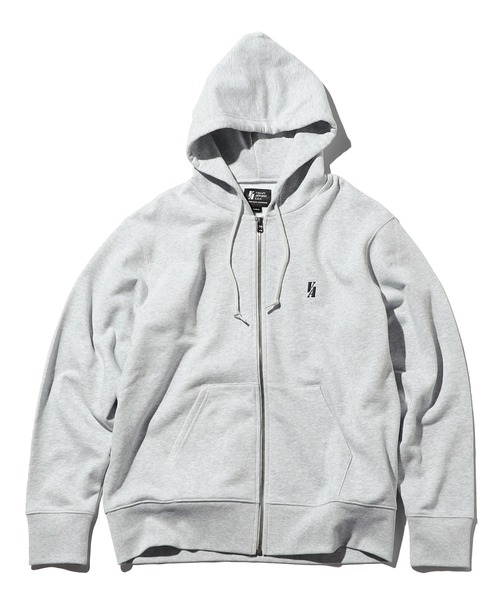 Valley Apparel(バレーアパレル)の「ベーシックエンブレムジップパーカー スウェット(パーカー・メンズ・ヘザーグレー/ブラック・X-LARGE/MEDIUM/LARGE)」の2枚目の写真