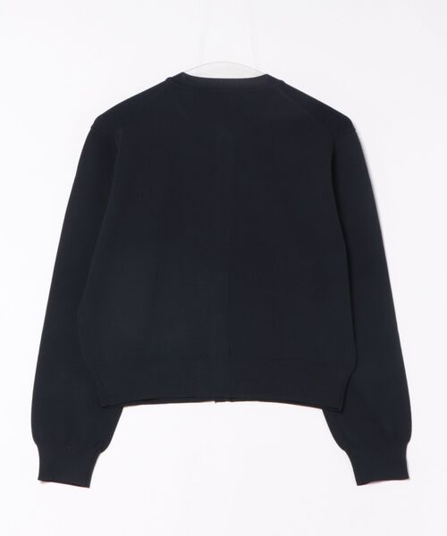 m.f.editorial（エムエフエディトリアル）の「【ストレッチ ハンドウォッシャブル】m.f.エディトリアル レディース クルーニットカーディガン（カーディガン/ボレロ・レディース・イエロー/ネイビー/ライトグレー/サックスブルー・MEDIUM/LARGE）」の5枚目の写真