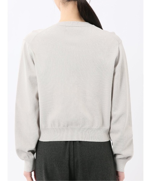 m.f.editorial（エムエフエディトリアル）の「【ストレッチ ハンドウォッシャブル】m.f.エディトリアル レディース クルーニットカーディガン（カーディガン/ボレロ・レディース・イエロー/ネイビー/ライトグレー/サックスブルー・MEDIUM/LARGE）」の19枚目の写真