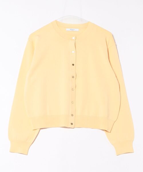 m.f.editorial（エムエフエディトリアル）の「【ストレッチ ハンドウォッシャブル】m.f.エディトリアル レディース クルーニットカーディガン（カーディガン/ボレロ・レディース・イエロー/ネイビー/ライトグレー/サックスブルー・MEDIUM/LARGE）」の22枚目の写真