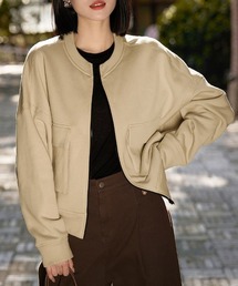 CABaN ✨2020SS シャイニージャガードノーカラージャケット　イエロー CABaN ✨2020SS シャイニージャガードノーカラージャケット イエロー