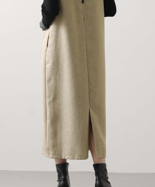 Gready Brilliant（グレディブリリアン）の「ツィードキーネックジャンスカ（ワンピース・レディース・ブラック系/ベージュ系・FREE）」の18枚目の写真