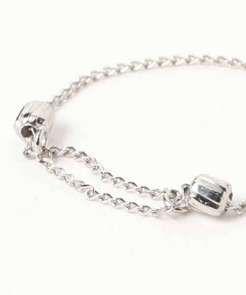 Demi-Luxe BEAMS(デミルクス ビームス)の「wePERM / All Peop 2ビーズ リング シルバー(リング・レディース・シルバー・ONE SIZE)」の4枚目の写真