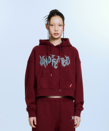 UNDEFEATED CROP HOOD (BURGUNDY)