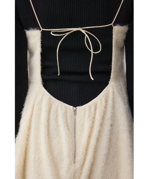 AZUL by moussy（アズールバイマウジー）の「ラメシャギーカットキャミソール（Tシャツ/カットソー・レディース・アイボリー/ブラック/ブラウン・FREE）」の11枚目の写真