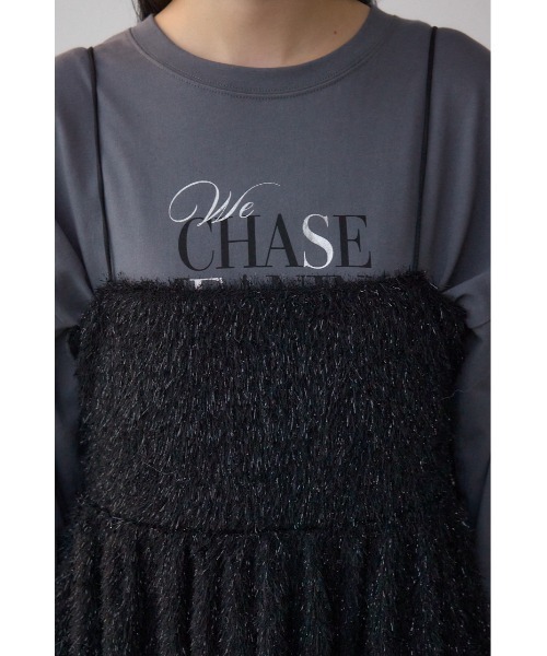 AZUL by moussy（アズールバイマウジー）の「ラメシャギーカットキャミソール（Tシャツ/カットソー・レディース・アイボリー/ブラック/ブラウン・FREE）」の20枚目の写真