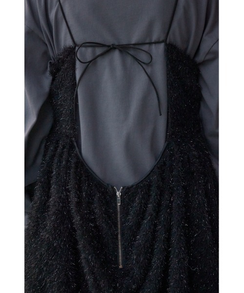 AZUL by moussy（アズールバイマウジー）の「ラメシャギーカットキャミソール（Tシャツ/カットソー・レディース・アイボリー/ブラック/ブラウン・FREE）」の21枚目の写真