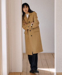 WOOL CASHMERE SINGLE COAT CAMEL
