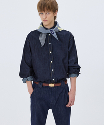NOHANT（ノアン）の「WASHED DENIM SHIRT DARK BLUE（シャツ/ブラウス）」