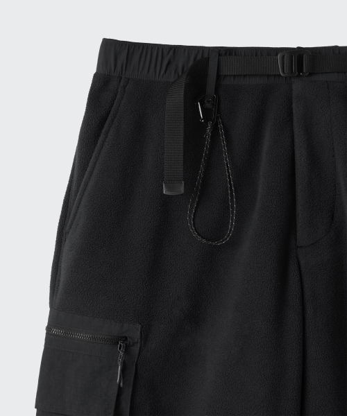 MUSINSA STANDARD（ムシンサスタンダード）の「[シティレジャー] ポーラフリースベルト付きカーゴパンツ [グレー]（スウェットパンツ・メンズ・その他・SMALL/MEDIUM/LARGE/X-LARGE/XX-LARGE）」の5枚目の写真