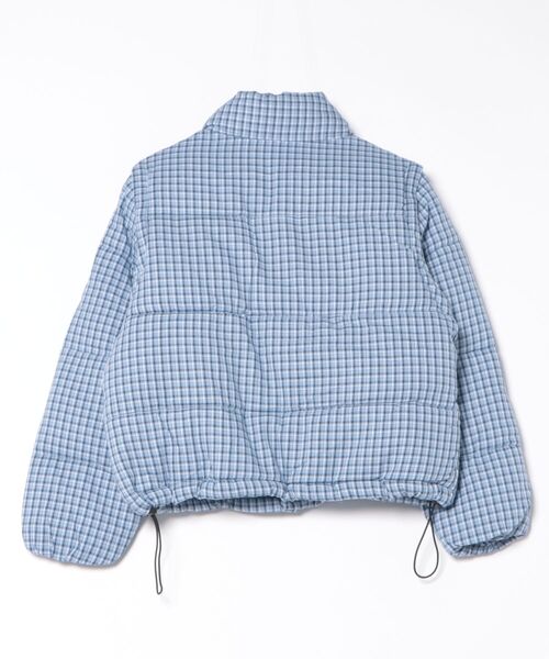 Mayree（メイリー）の「【URGE：】2WAY仕様　チェック柄ダウンジャケット／ベスト（ダウンジャケット/コート・レディース・ブルー・SMALL/MEDIUM/LARGE）」の2枚目の写真