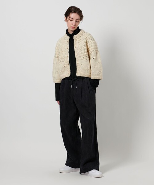 【別注】＜Pheeta＞Clara ショート ニット カーディガン Pheeta＞Clara ショートスリーブ ニット カーディガン/014C―HN6