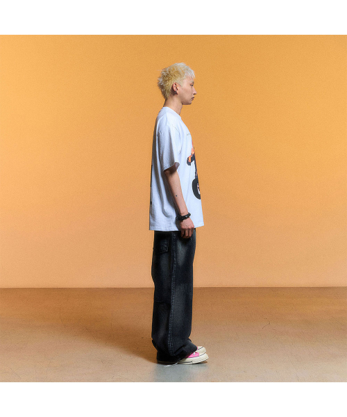 SCHISM INDUCING（スキズムインデューシング）の「DARK CLOUD JEANS, BLACK（デニムパンツ・レディース・その他・LARGE）」の4枚目の写真